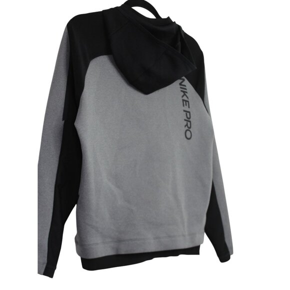 NIKE DRI- FIT Black and Gray Performance Hoodie Size Small - Picture 5 of 8